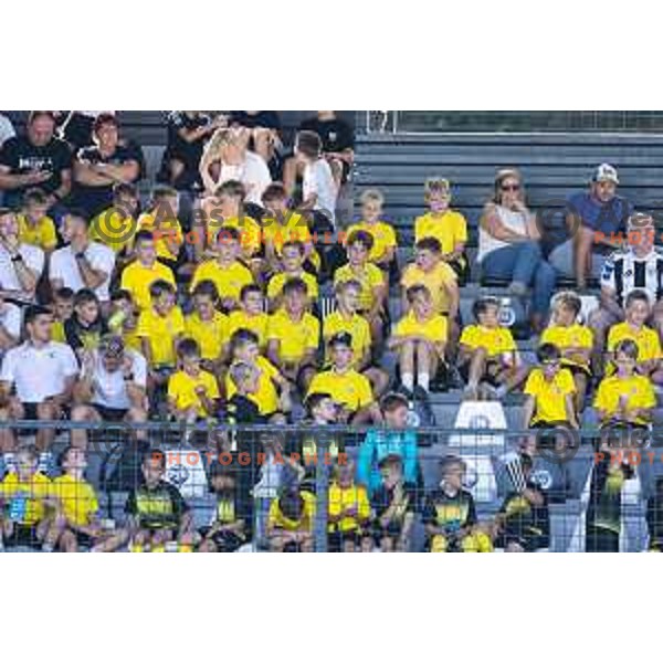 Fans of Kalcer Radomlje during Prva liga Telemach 2025/26 football match between NK Mura and NK Kalcer Radomlje in Fazanerija, Murska Sobota, Slovenia on September 21, 2025. Photo: Jure Banfi
