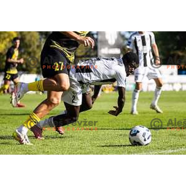 Faad Sana in action during Prva liga Telemach 2025/26 football match between NK Mura and NK Kalcer Radomlje in Fazanerija, Murska Sobota, Slovenia on September 21, 2025. Photo: Jure Banfi