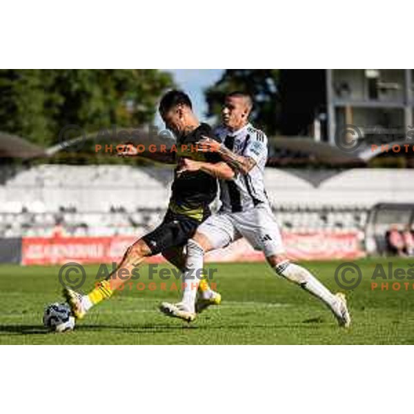 Dario Vizinger in action during Prva liga Telemach 2025/26 football match between NK Mura and NK Kalcer Radomlje in Fazanerija, Murska Sobota, Slovenia on September 21, 2025. Photo: Jure Banfi