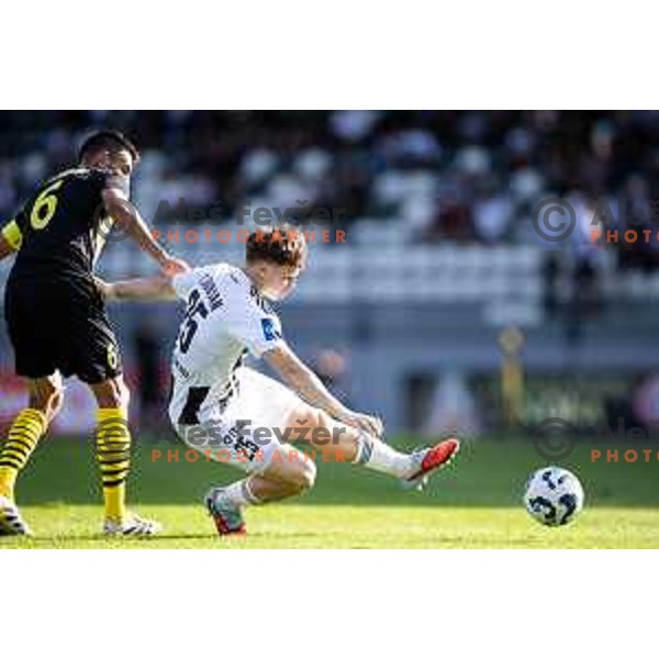 in action during Prva liga Telemach 2025/26 football match between NK Mura and NK Kalcer Radomlje in Fazanerija, Murska Sobota, Slovenia on September 21, 2025. Photo: Jure Banfi