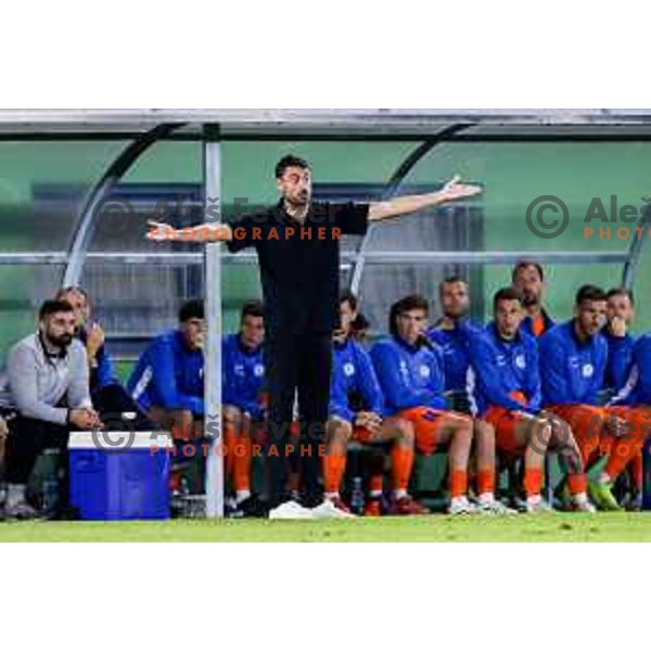 Albert Riera, head coach of Celje during Prva liga Telemach 2025/2026 football match between Primorje and Celje in Ajdovscina, Slovenia on September 21, 2025