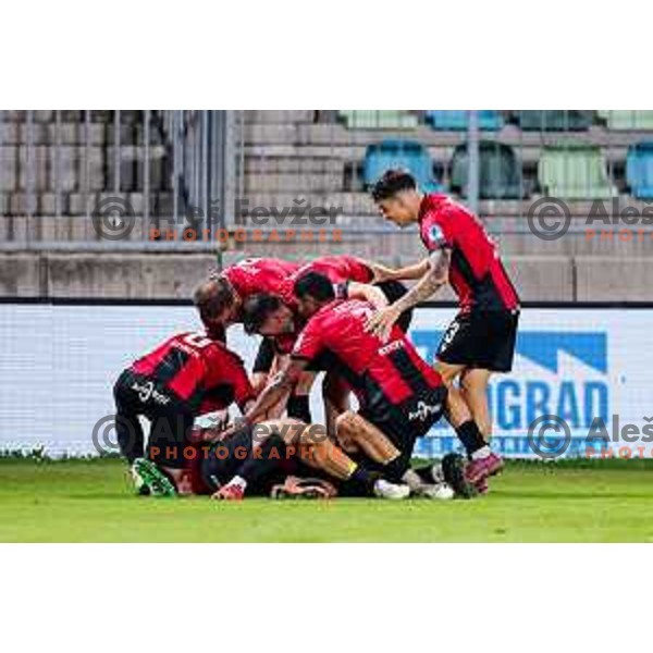 in action during Prva liga Telemach 2025/2026 football match between Primorje and Celje in Ajdovscina, Slovenia on September 21, 2025