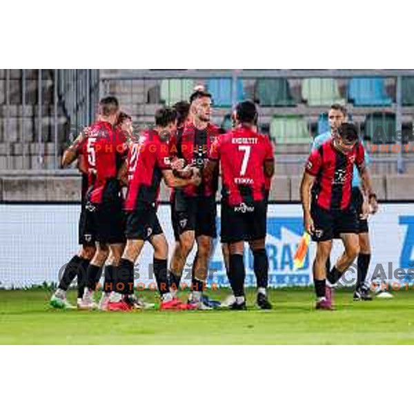 in action during Prva liga Telemach 2025/2026 football match between Primorje and Celje in Ajdovscina, Slovenia on September 21, 2025
