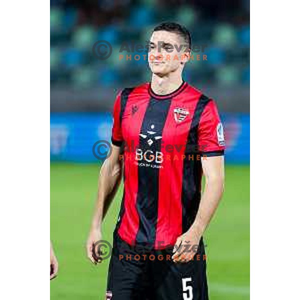 in action during Prva liga Telemach 2025/2026 football match between Primorje and Celje in Ajdovscina, Slovenia on September 21, 2025