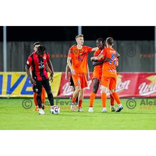 in action during Prva liga Telemach 2025/2026 football match between Primorje and Celje in Ajdovscina, Slovenia on September 21, 2025