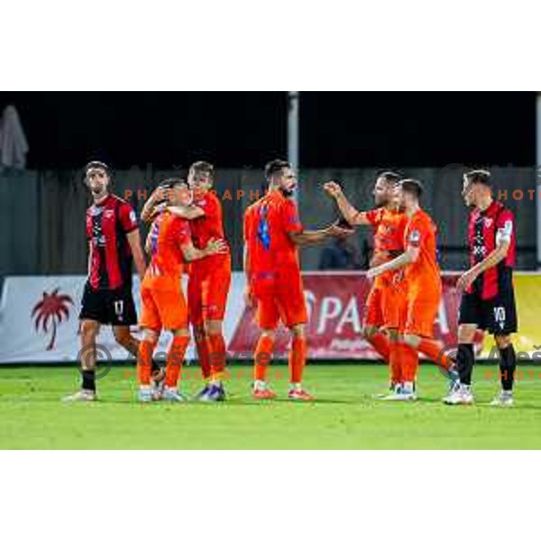 in action during Prva liga Telemach 2025/2026 football match between Primorje and Celje in Ajdovscina, Slovenia on September 21, 2025