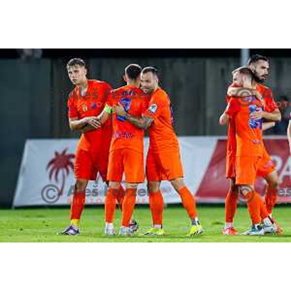 in action during Prva liga Telemach 2025/2026 football match between Primorje and Celje in Ajdovscina, Slovenia on September 21, 2025