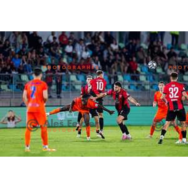 in action during Prva liga Telemach 2025/2026 football match between Primorje and Celje in Ajdovscina, Slovenia on September 21, 2025