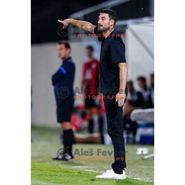 Albert Riera, head coach of Celje during Prva liga Telemach 2025/2026 football match between Primorje and Celje in Ajdovscina, Slovenia on September 21, 2025
