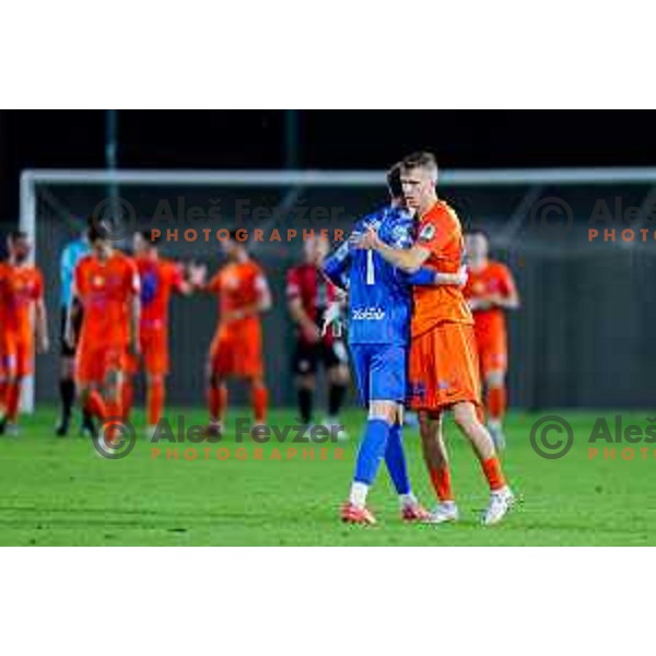 in action during Prva liga Telemach 2025/2026 football match between Primorje and Celje in Ajdovscina, Slovenia on September 21, 2025