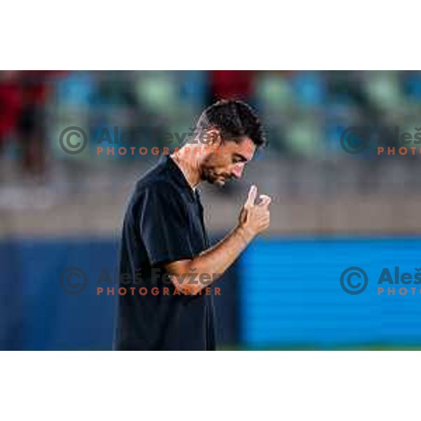 Albert Riera, head coach of Celje during Prva liga Telemach 2025/2026 football match between Primorje and Celje in Ajdovscina, Slovenia on September 21, 2025