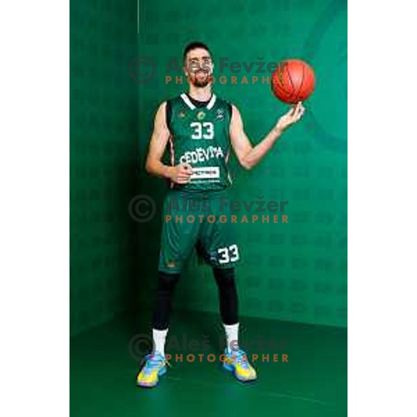 of Cedevita Olimpija during official photo shooting for 2025/2026 basketball season in Ljubljana, Slovenia on September 22, 2025