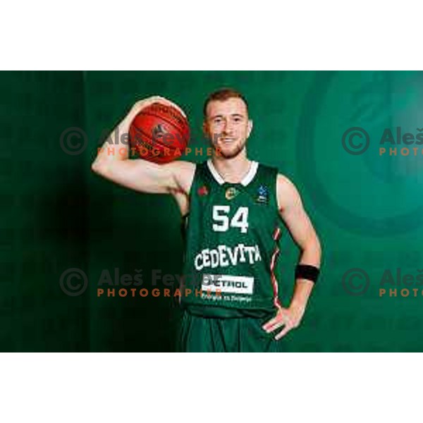 of Cedevita Olimpija during official photo shooting for 2025/2026 basketball season in Ljubljana, Slovenia on September 22, 2025