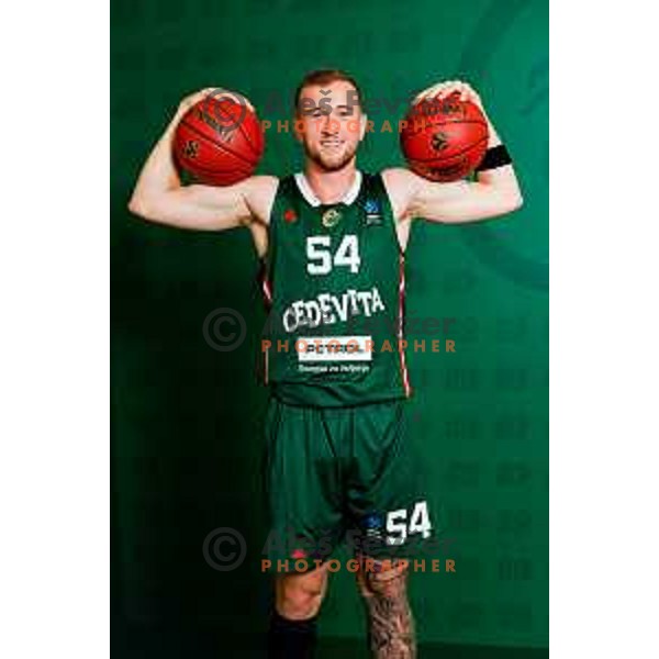 of Cedevita Olimpija during official photo shooting for 2025/2026 basketball season in Ljubljana, Slovenia on September 22, 2025