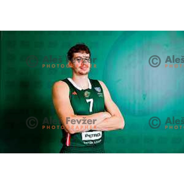 of Cedevita Olimpija during official photo shooting for 2025/2026 basketball season in Ljubljana, Slovenia on September 22, 2025