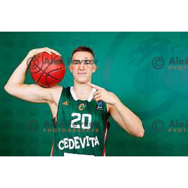 of Cedevita Olimpija during official photo shooting for 2025/2026 basketball season in Ljubljana, Slovenia on September 22, 2025