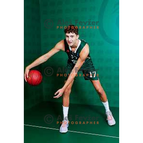 of Cedevita Olimpija during official photo shooting for 2025/2026 basketball season in Ljubljana, Slovenia on September 22, 2025