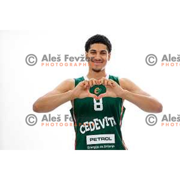 of Cedevita Olimpija during official photo shooting for 2025/2026 basketball season in Ljubljana, Slovenia on September 22, 2025