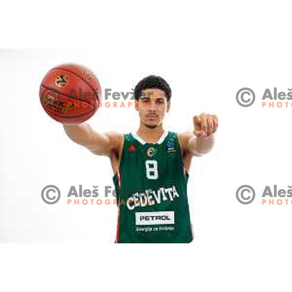 of Cedevita Olimpija during official photo shooting for 2025/2026 basketball season in Ljubljana, Slovenia on September 22, 2025