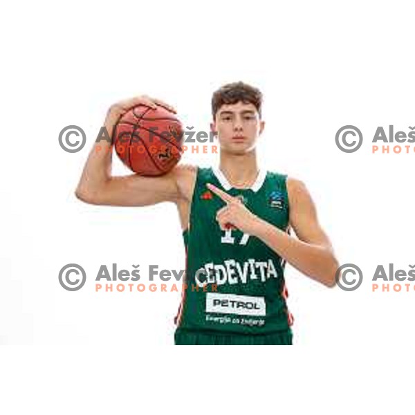 of Cedevita Olimpija during official photo shooting for 2025/2026 basketball season in Ljubljana, Slovenia on September 22, 2025