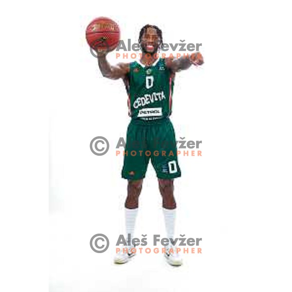 DJ Stewart of Cedevita Olimpija during official photo shooting for 2025/2026 basketball season in Ljubljana, Slovenia on September 22, 2025