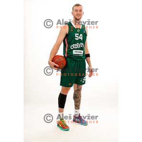 of Cedevita Olimpija during official photo shooting for 2025/2026 basketball season in Ljubljana, Slovenia on September 22, 2025