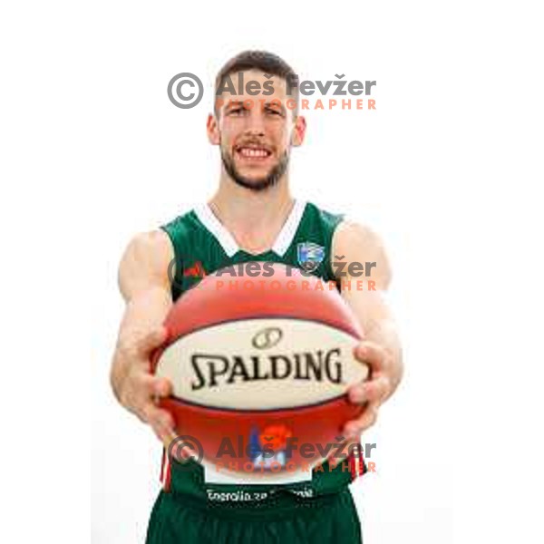 Aleksej Nikolic of Cedevita Olimpija during official photo shooting for 2025/2026 basketball season in Ljubljana, Slovenia on September 22, 2025