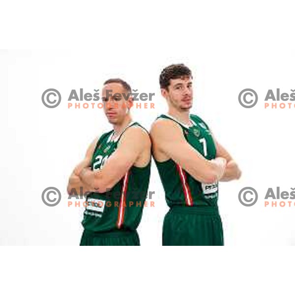 of Cedevita Olimpija during official photo shooting for 2025/2026 basketball season in Ljubljana, Slovenia on September 22, 2025