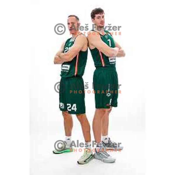 of Cedevita Olimpija during official photo shooting for 2025/2026 basketball season in Ljubljana, Slovenia on September 22, 2025