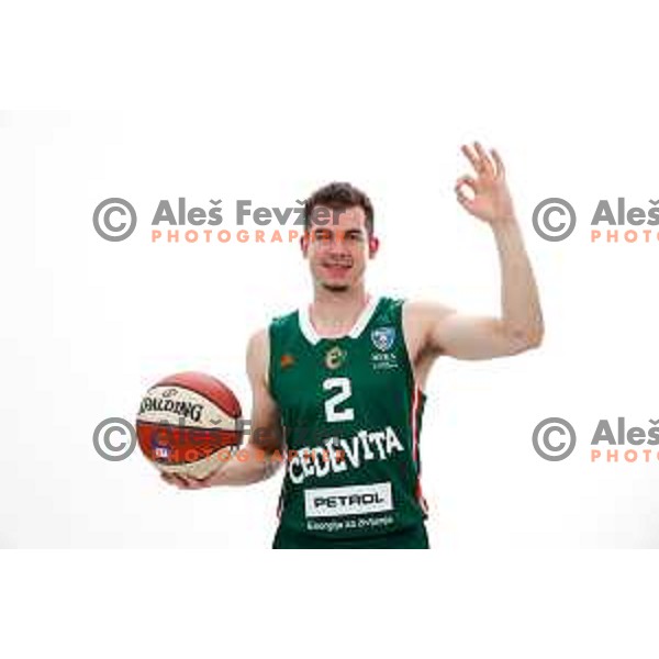 of Cedevita Olimpija during official photo shooting for 2025/2026 basketball season in Ljubljana, Slovenia on September 22, 2025