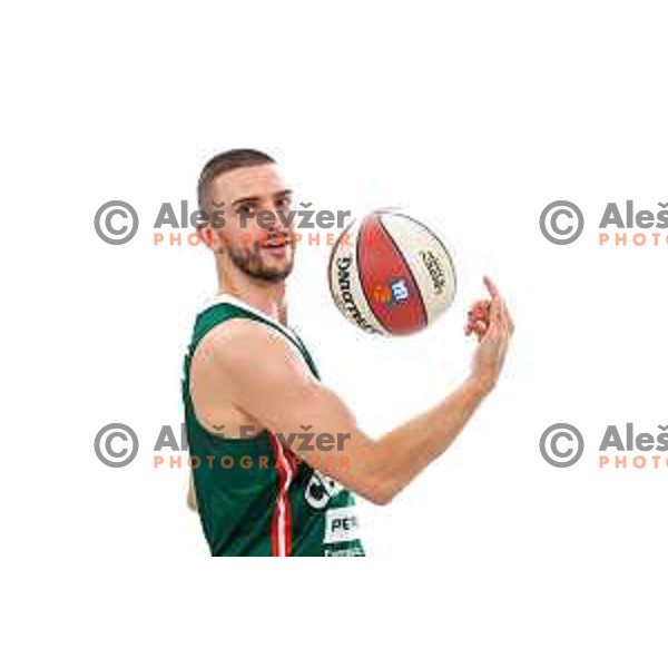 Rok Radovic of Cedevita Olimpija during official photo shooting for 2025/2026 basketball season in Ljubljana, Slovenia on September 22, 2025