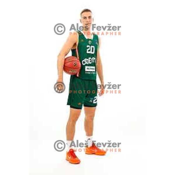 of Cedevita Olimpija during official photo shooting for 2025/2026 basketball season in Ljubljana, Slovenia on September 22, 2025