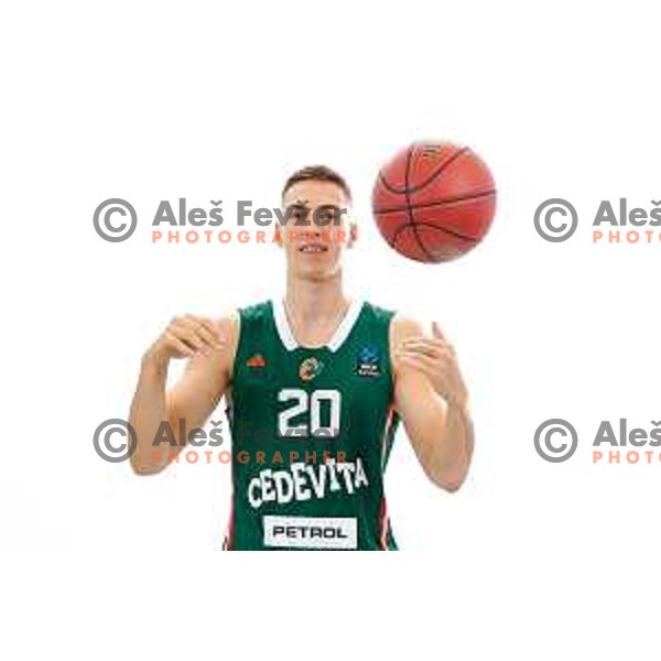 of Cedevita Olimpija during official photo shooting for 2025/2026 basketball season in Ljubljana, Slovenia on September 22, 2025