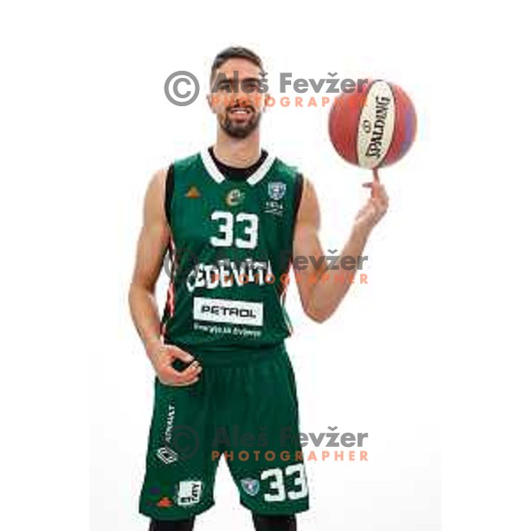 of Cedevita Olimpija during official photo shooting for 2025/2026 basketball season in Ljubljana, Slovenia on September 22, 2025