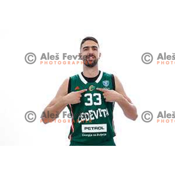 of Cedevita Olimpija during official photo shooting for 2025/2026 basketball season in Ljubljana, Slovenia on September 22, 2025