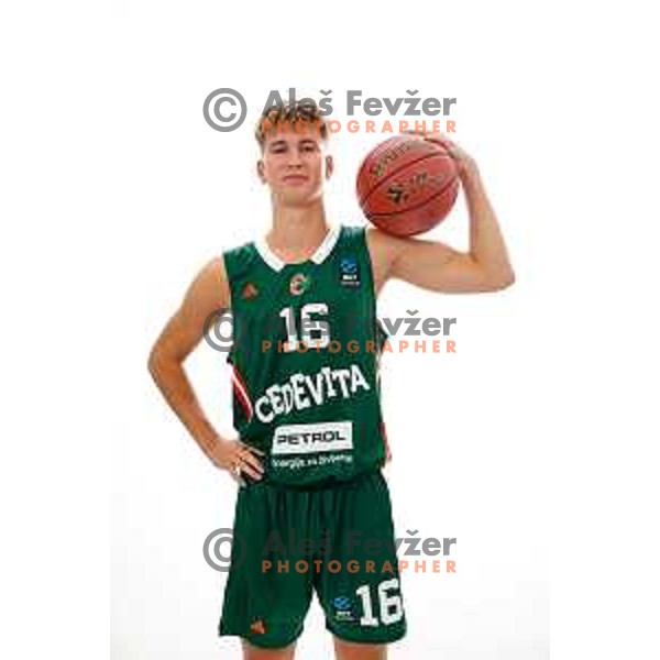 of Cedevita Olimpija during official photo shooting for 2025/2026 basketball season in Ljubljana, Slovenia on September 22, 2025
