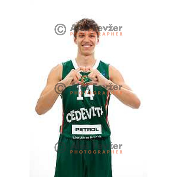 of Cedevita Olimpija during official photo shooting for 2025/2026 basketball season in Ljubljana, Slovenia on September 22, 2025