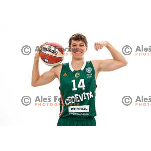 of Cedevita Olimpija during official photo shooting for 2025/2026 basketball season in Ljubljana, Slovenia on September 22, 2025