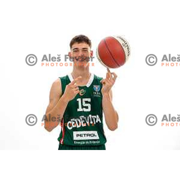 of Cedevita Olimpija during official photo shooting for 2025/2026 basketball season in Ljubljana, Slovenia on September 22, 2025