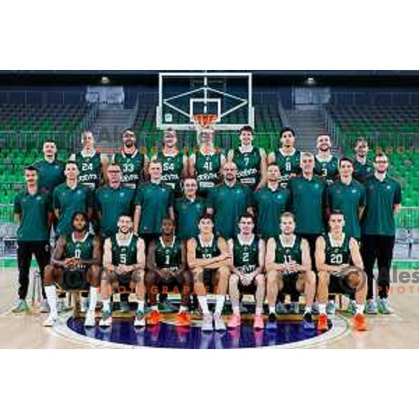 of Cedevita Olimpija during official photo shooting for 2025/2026 basketball season in Ljubljana, Slovenia on September 22, 2025