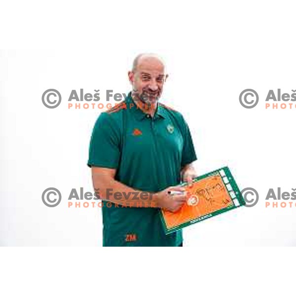 Zvezdan Mitrovic, head coach of Cedevita Olimpija during official photo shooting for 2025/2026 basketball season in Ljubljana, Slovenia on September 22, 2025