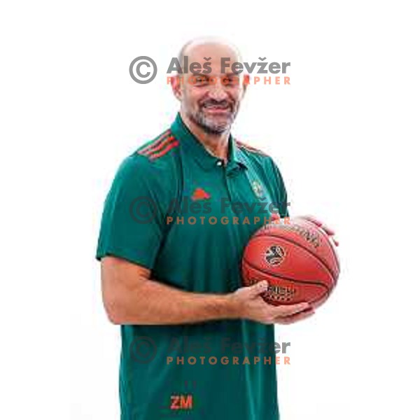 Zvezdan Mitrovic, head coach of Cedevita Olimpija during official photo shooting for 2025/2026 basketball season in Ljubljana, Slovenia on September 22, 2025