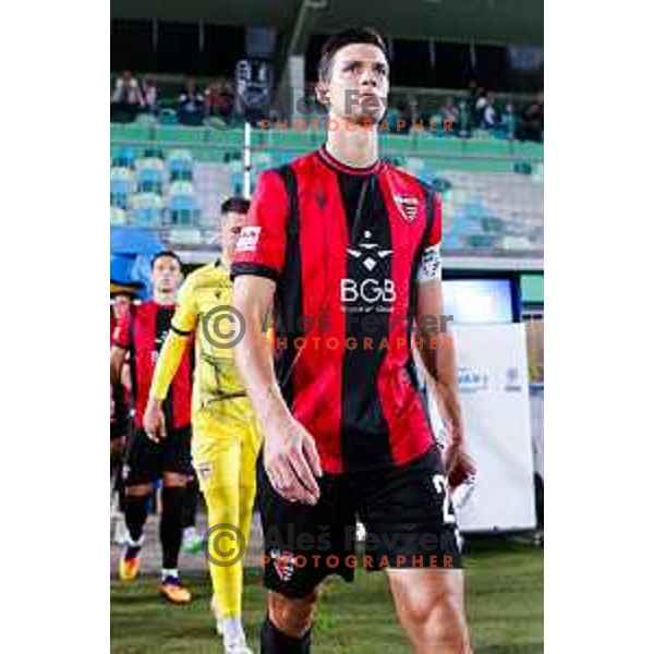 Nik Jermol during Prva liga Telemach 2025/2026 football match between Primorje and Celje in Ajdovscina, Slovenia on September 21, 2025