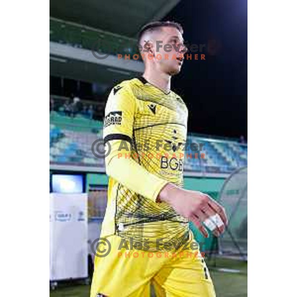Denis Pintol in action during Prva liga Telemach 2025/2026 football match between Primorje and Celje in Ajdovscina, Slovenia on September 21, 2025