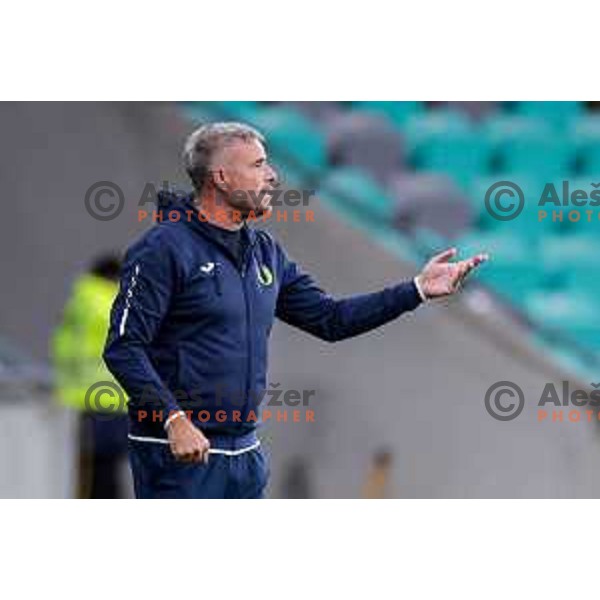 Tonci Zlogar, head coach of Domzale during Slovenian basketball SuperCup between Cedevita Olimpija and Krka in Polzela, Slovenia on September 24, 2025