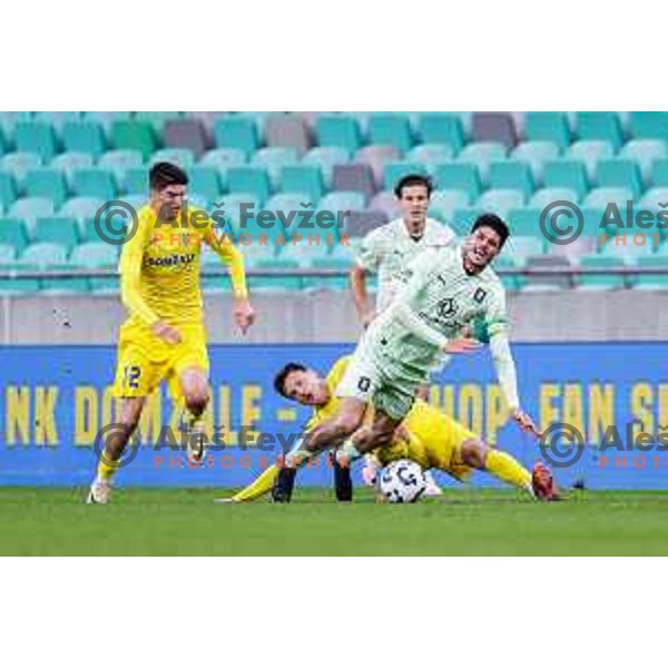 Agustin Doffo in action during Slovenian basketball SuperCup between Cedevita Olimpija and Krka in Polzela, Slovenia on September 24, 2025