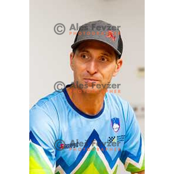Saso Kragelj at AMZS press conference before Motocross Nations Cup 2025 in Ljubljana, Slovenia on September 25, 2025