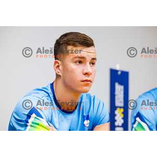 Jaka Peklaj at AMZS press conference before Motocross Nations Cup 2025 in Ljubljana, Slovenia on September 25, 2025