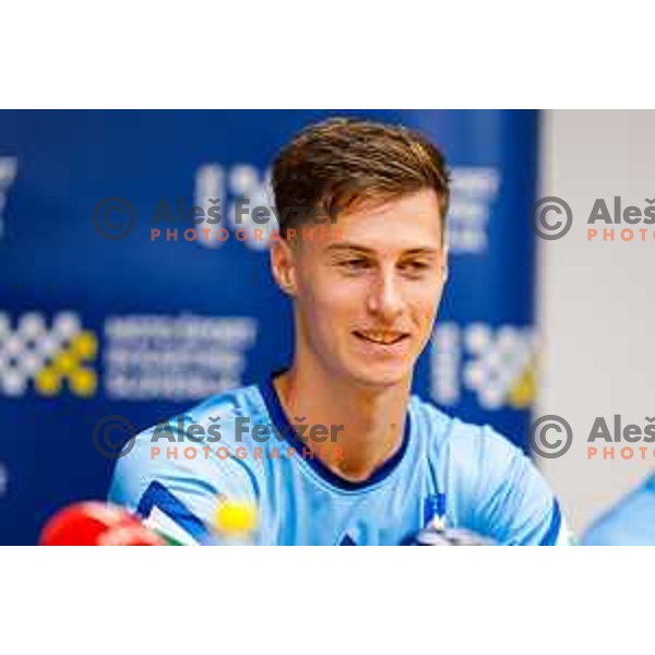 Jan Pancar at AMZS press conference before Motocross Nations Cup 2025 in Ljubljana, Slovenia on September 25, 2025