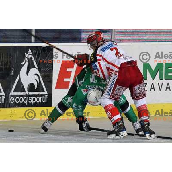 Niinimaki at ice hockey match Tilia Olimpija- KAC in EBEL league, played in Hala Tivoli, Ljubljana, Slovenia 31.10.2008 
